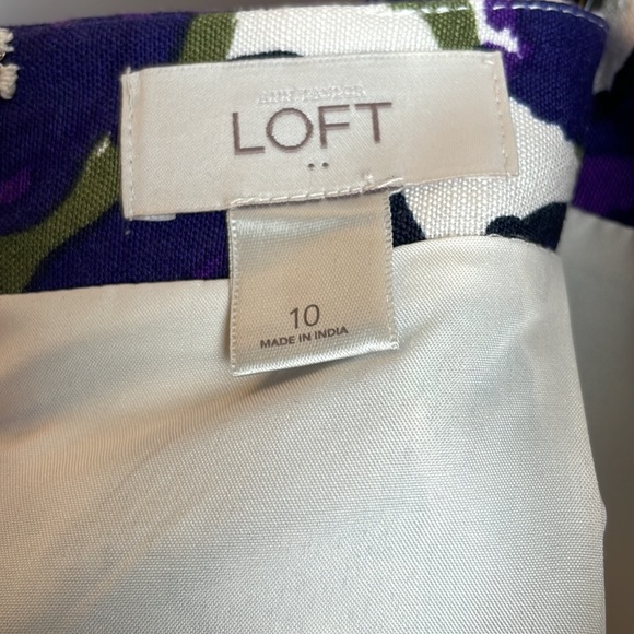 Loft skirt size 10. Fully lined, linen blend. - Picture 3 of 4